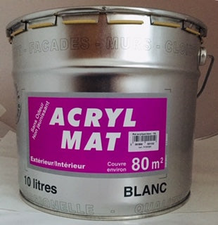 PEINTURE ACRYLIQUE MAT 10L