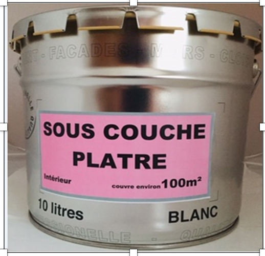 PEINTURE SOUS-COUCHE PLATRE 10L